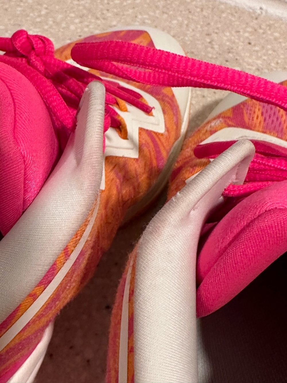 Moolah Neovolt Pro V2 Pink Orange White Basketball Shoes Women's Size 11 GUC - Picture 9 of 16